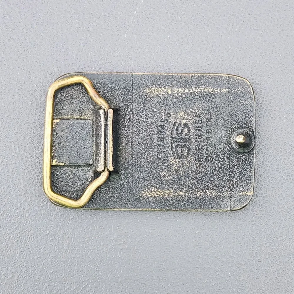 Vintage 1978 The Right to Keep and Bear Arms Solid Brass Belt Buckle